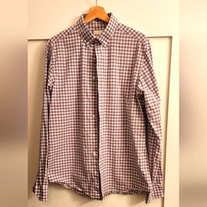 Ben Sherman Long Sleeve Button Down Shirt Tailored Slim Fit Size L